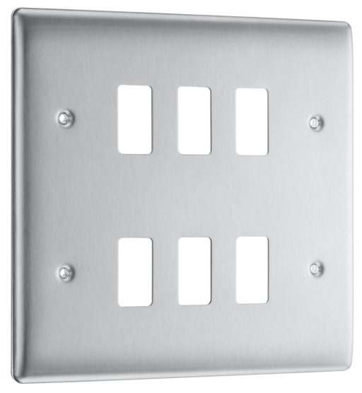 BG Electrical Grid - 6 module, square