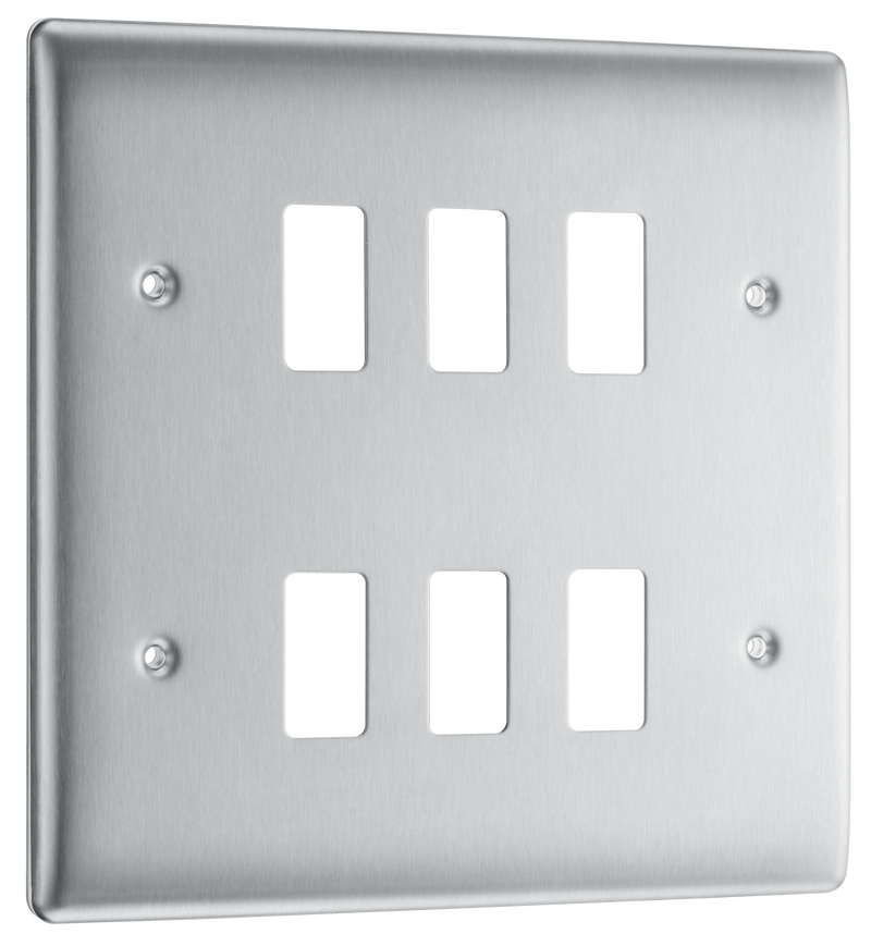 BG Electrical Grid - 6 module, square
