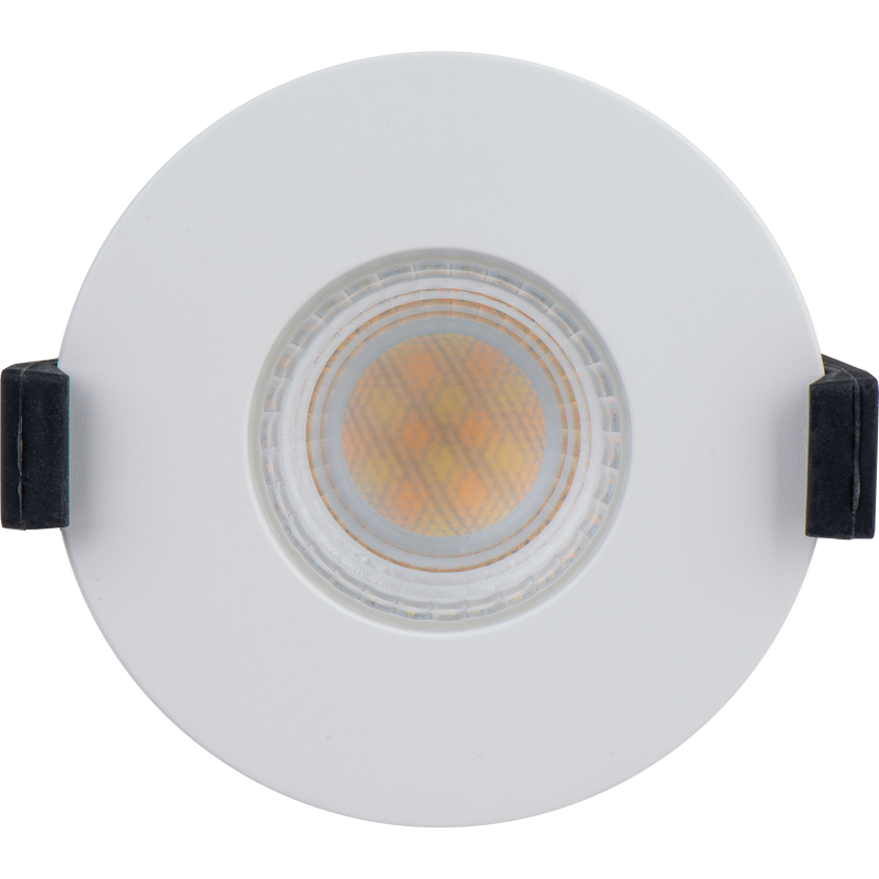 Luceco Ftype MK2 - FType MK2 Fire Rated Downlight 4W/6W 750lm Power Change with 4Colour CCT 2700, 3000, 4000K, 6000K Dimmable IP65 White bezel - Flat