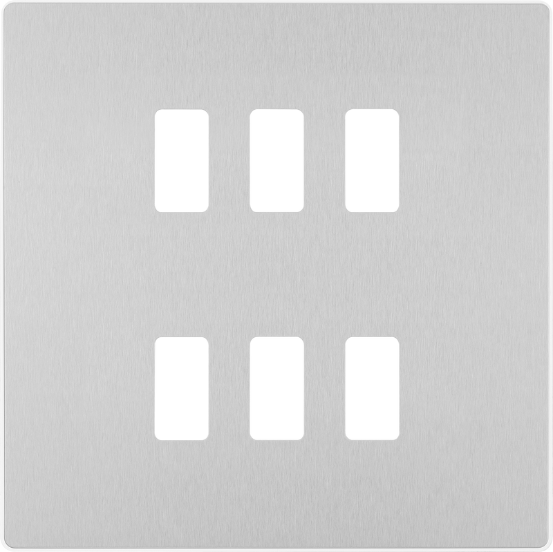 BG Electrical Grid - 6 module, square