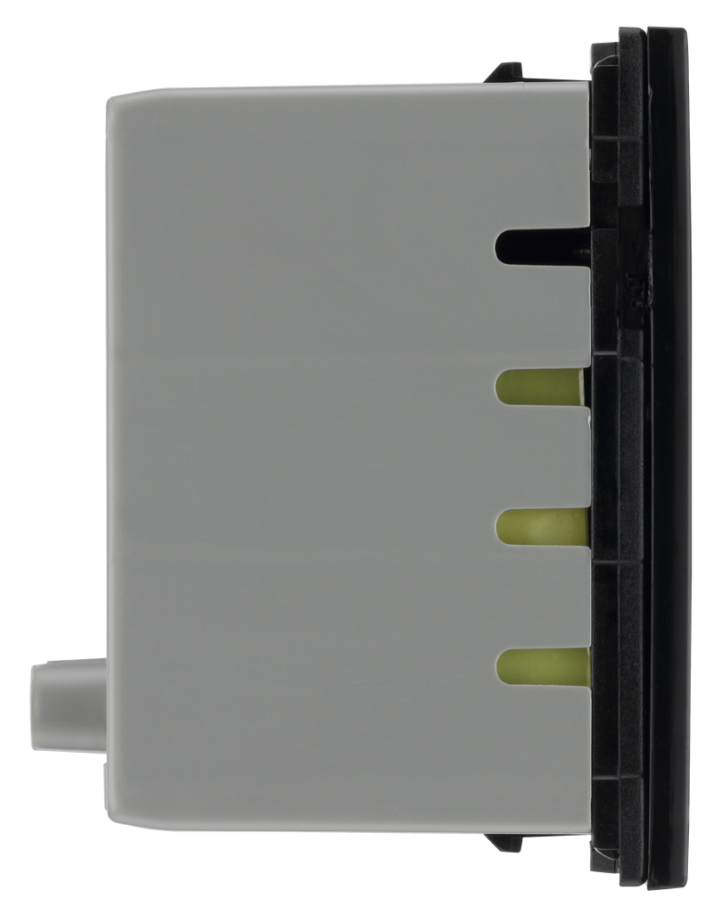 BG Electrical Euro Module - 45W USB A+C Euro Module - Black