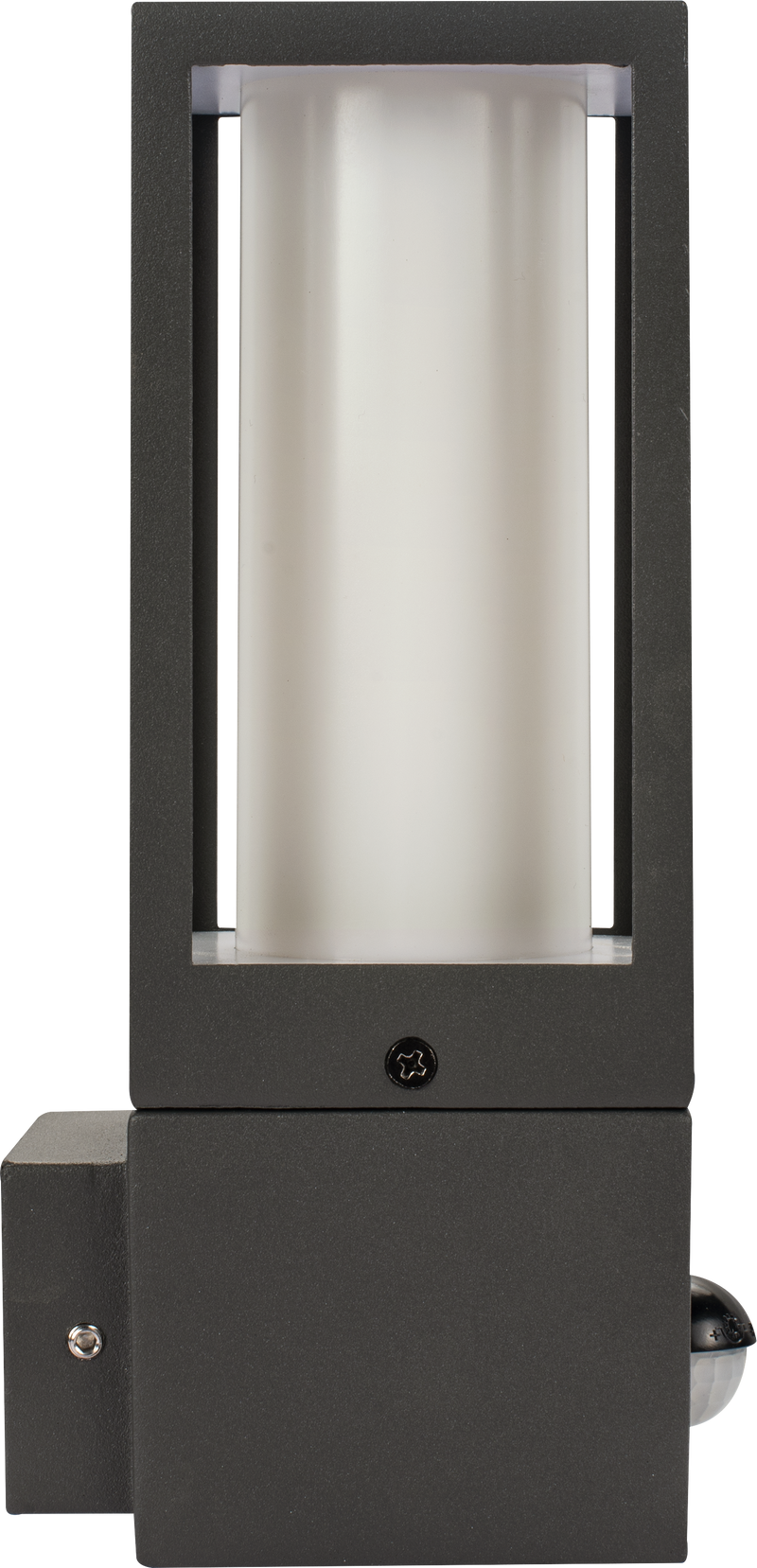 Luceco Azurar Coach Lantern - Exterior Decorative GU10 Lanten with PIR motion Sensor IP54 - Lamp not included - Slate Grey
