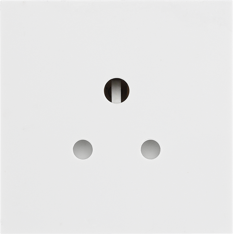 BG Electrical Euro Module - 2A round pin, unswitched socket