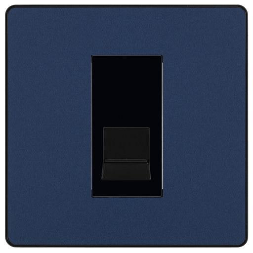 BG Electrical Evolve Matt Blue - Single, telephone socket, master