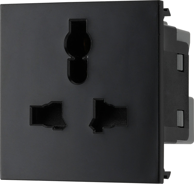 BG Electrical Euro Module - Universal unswitched socket