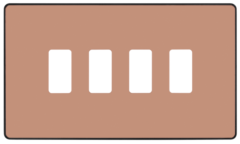 BG Electrical Grid - 4 module, rectangular