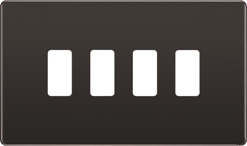 BG Electrical Grid - 4 module, rectangular