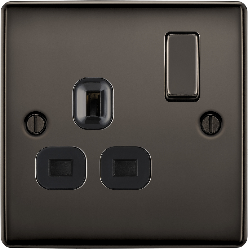 BG Electrical Nexus Metal Black Nickel - Single switched, double pole