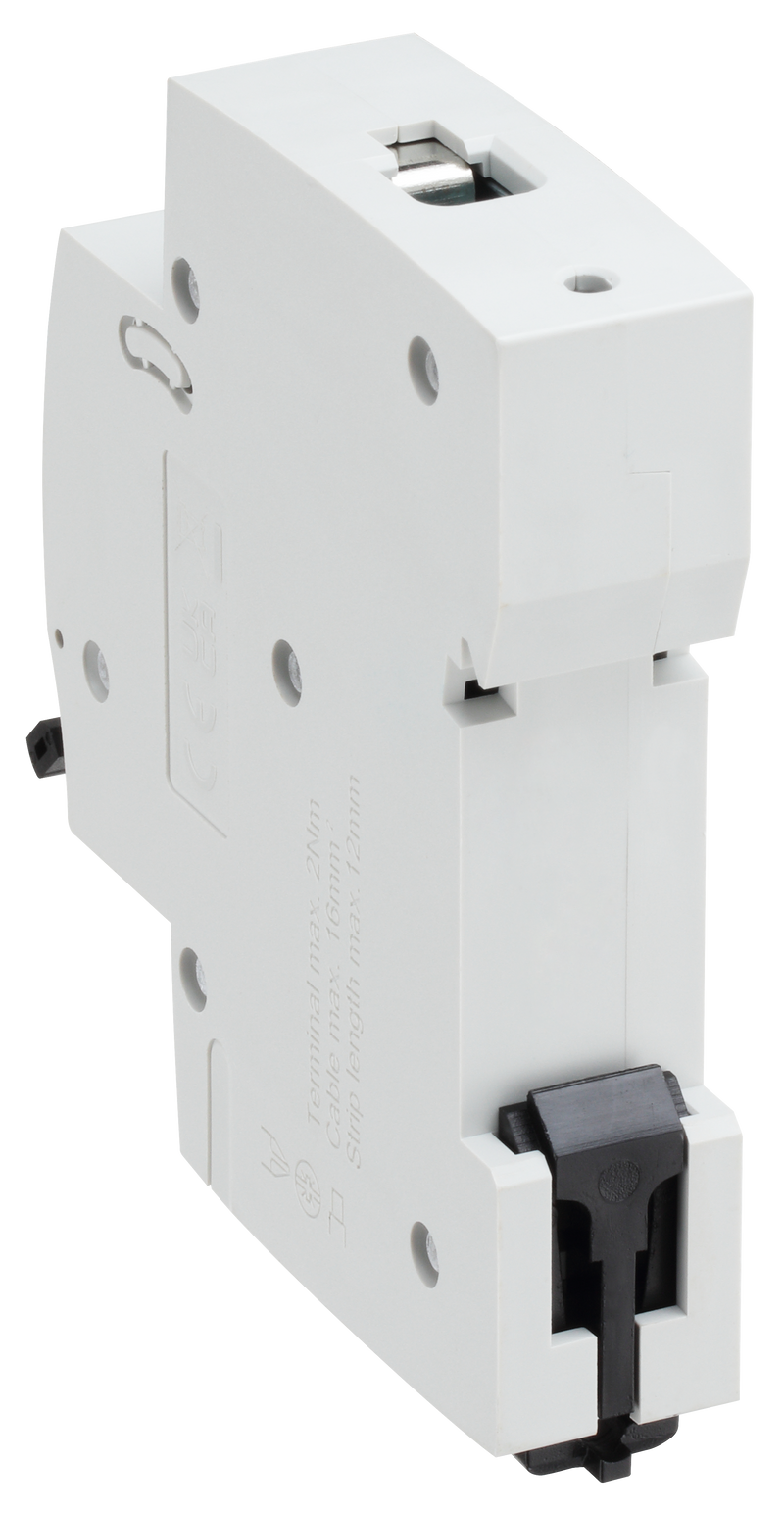 BG Circuit Protection MCB - Bidirectional 20A, B Curve, MCB, Single Pole, 6kA,1 module