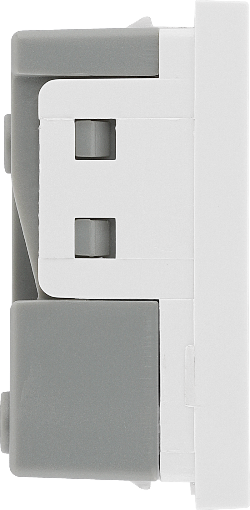 BG Electrical Euro Module - 16A 2 pin, unswitched socket