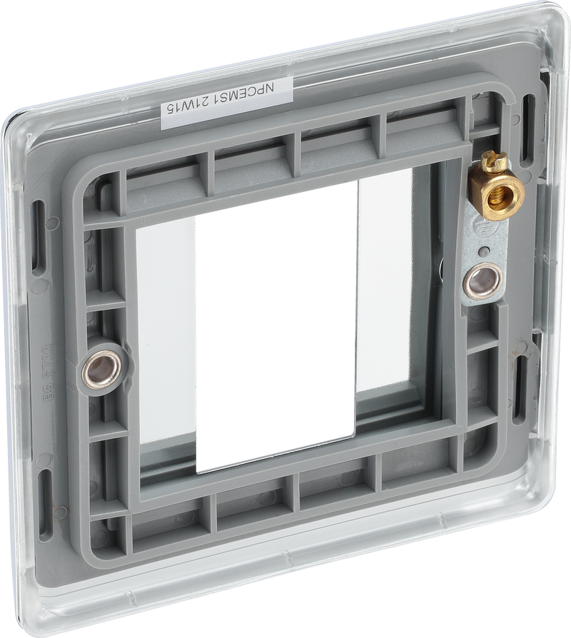 BG Electrical Euro Module - 1 module - square