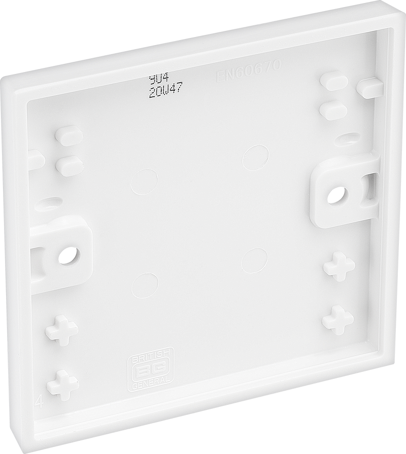 BG Electrical 900 Series - Single, blank plate