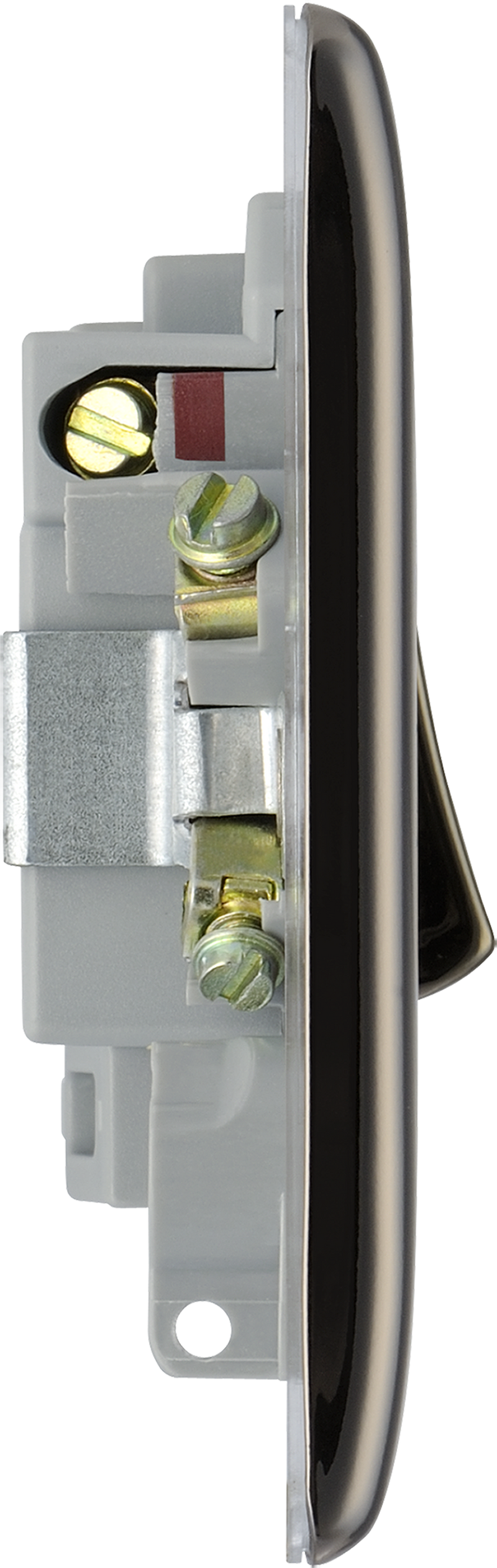 BG Electrical Nexus Metal Black Nickel - Switched and fused with indicator