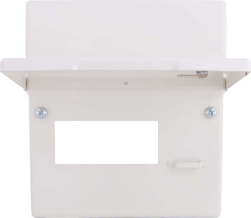BG Circuit Protection Front Panels - 6 Module, lockable cover with barrel lock