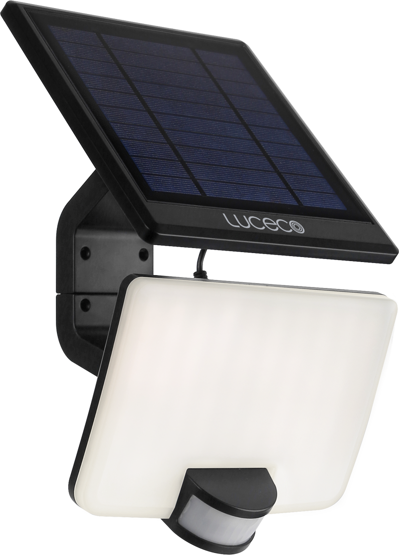 Luceco Solar Floodlights - Solar floodlight with detachable solar panel 1500 lumens