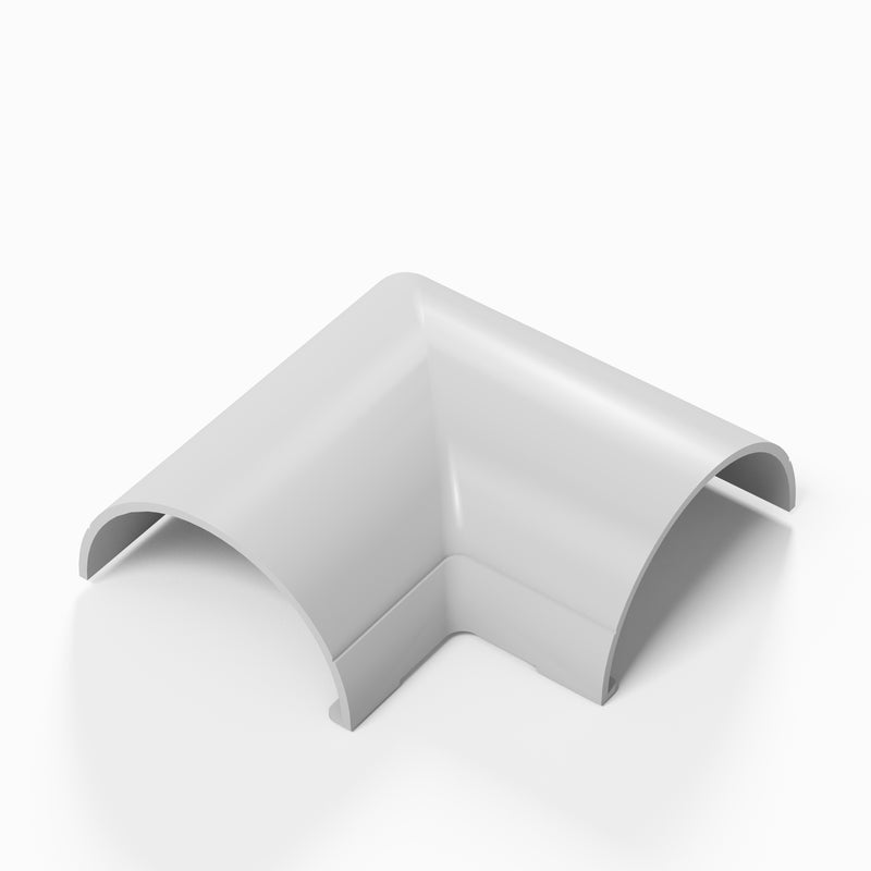 D-Line Trunking - 50x25mm White Flat Bend