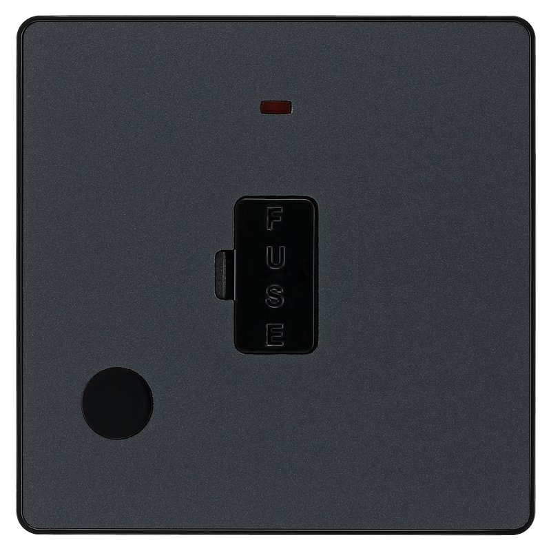BG Electrical Evolve Matt Grey - Unswitched and fused
