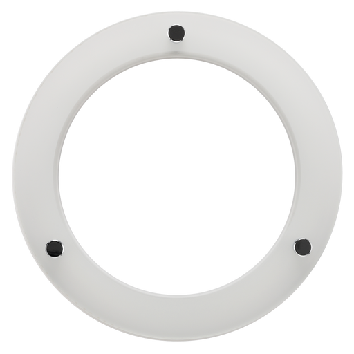 Luceco Platinum Mini white frosted drop glass ring