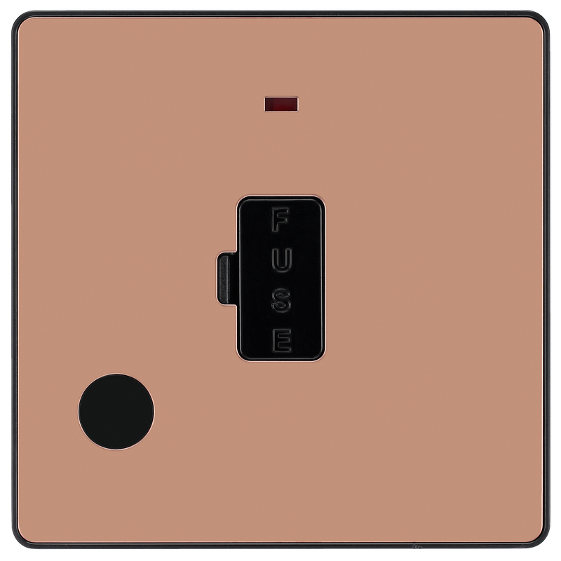 BG Electrical Evolve Polished Copper - Unswitched and fused