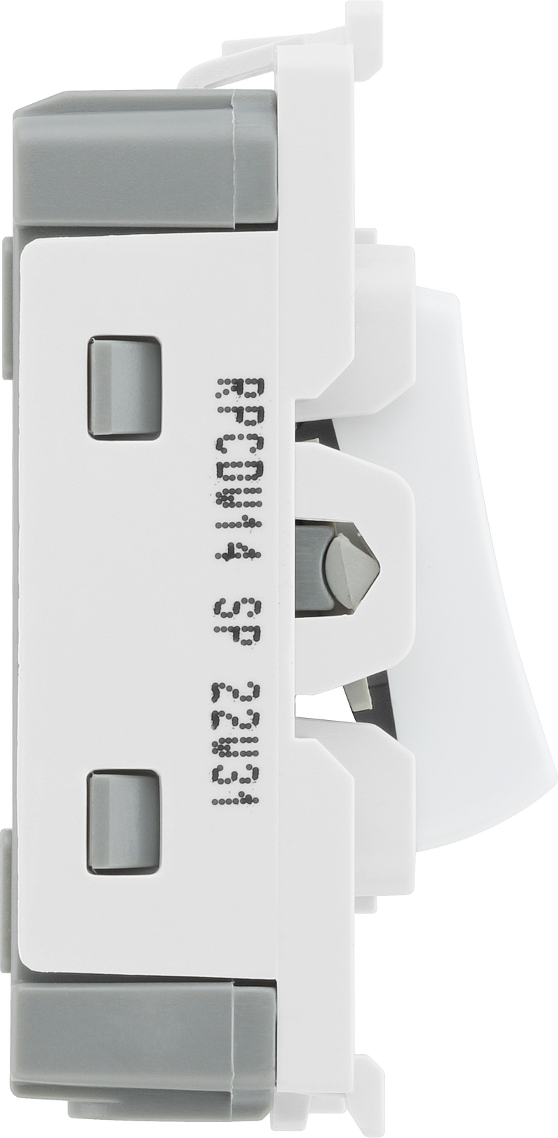 BG Electrical Grid - 1 way, retractive, printed PRESS (EVOLVE WHITE)