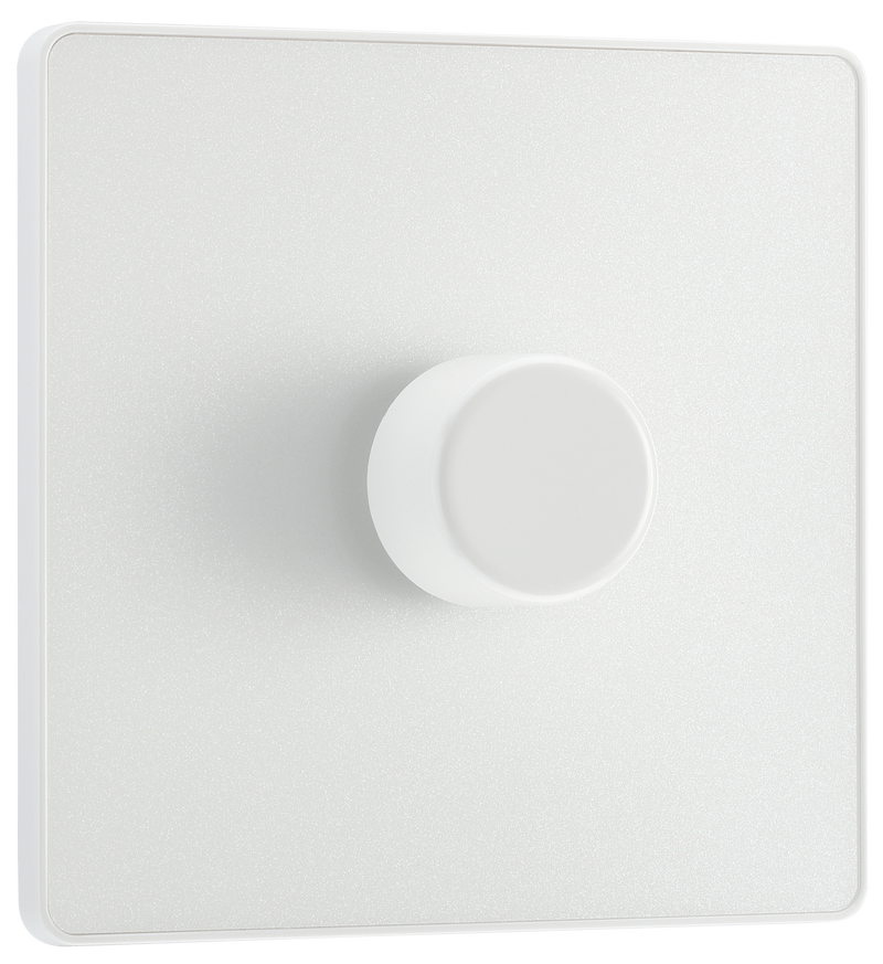BG Electrical Evolve Pearlescent White - Single, 2 way push 200W