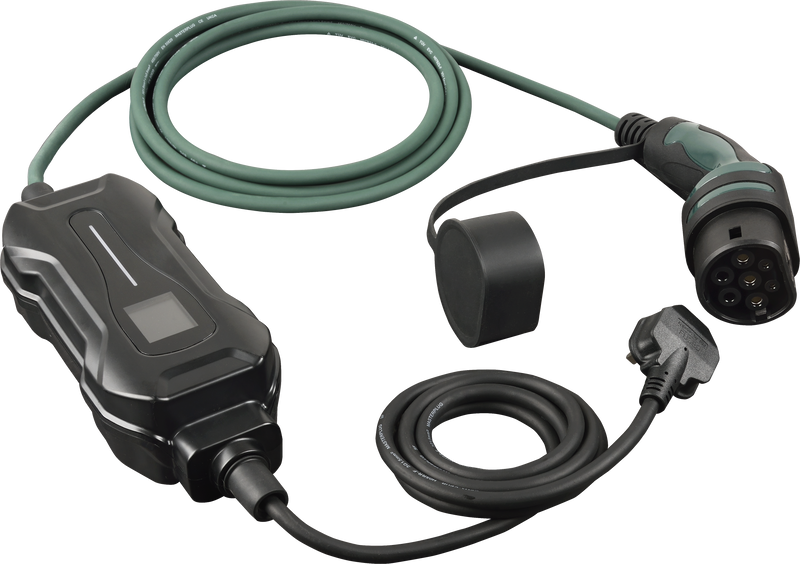 Masterplug EV - Mode 2, 5m Charging Cable, 3 Pin Plug to Type 2