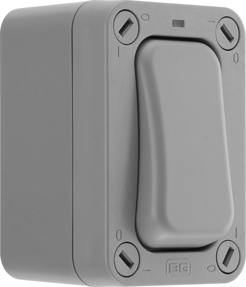 BG Electrical Weatherproof Storm - Single, 2 way, IP66