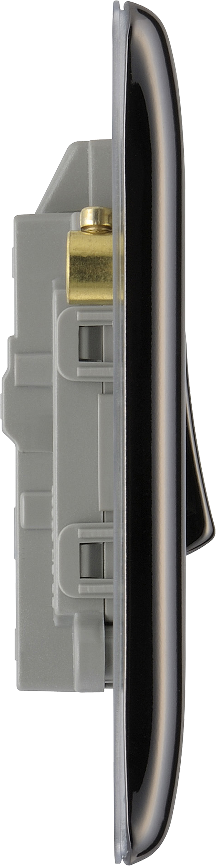 BG Electrical Nexus Metal Black Nickel - 20A, double pole, with indicator
