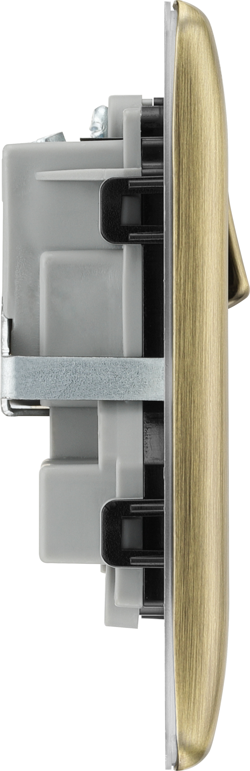 BG Electrical Nexus Metal Antique Brass - Double, switched, single pole