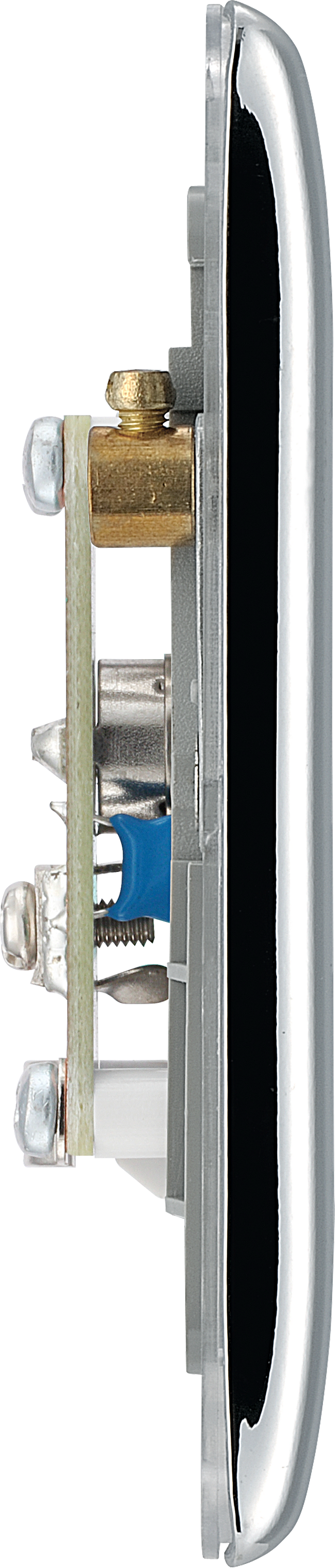 BG Electrical Nexus Metal Polished Chrome - Double, isolated, co-axial