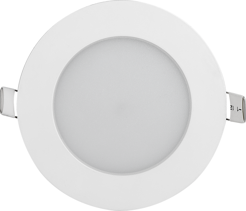 Luceco Luxpanel Eco Circular - Eco Circular Slimline Downlight Ø120mm 400lm 6w 3000k Dimmable - Pc Diffuser