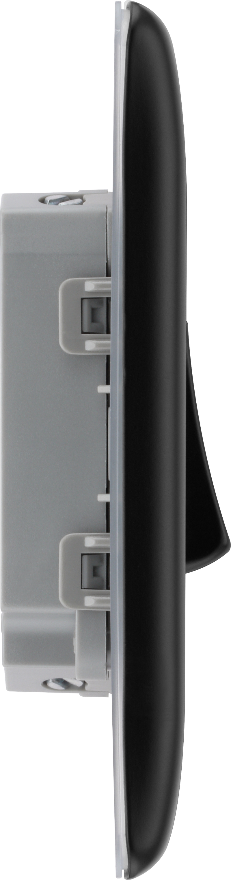 BG Electrical Nexus Metal Matt Black - Double, 2 way switch