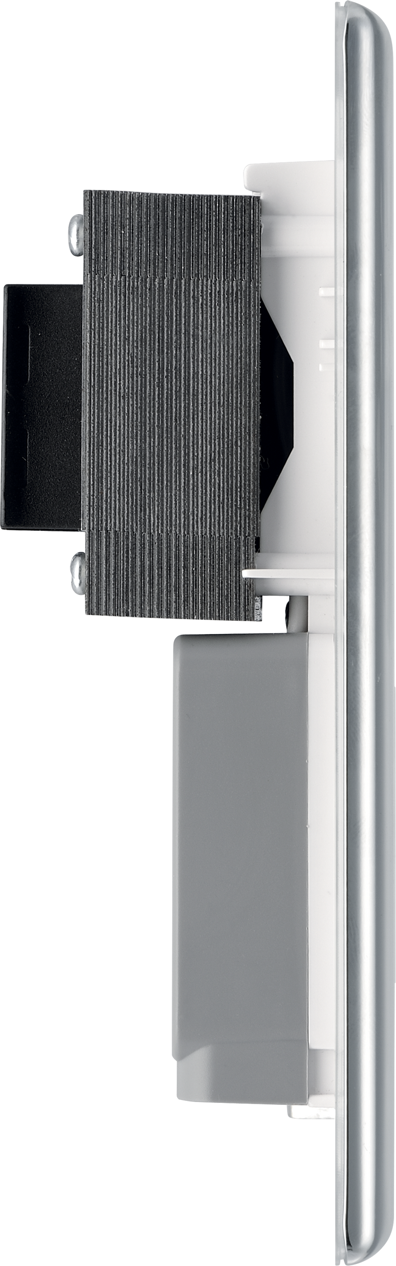BG Electrical Nexus Metal Polished Chrome - 115/240V dual voltage shaver socket
