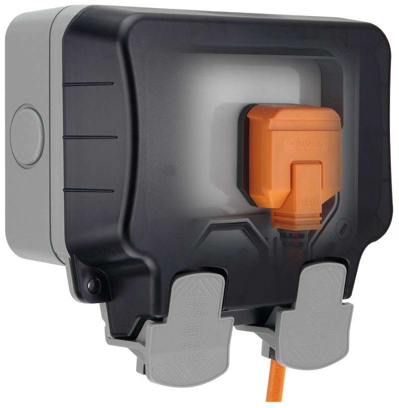 BG Electrical Weatherproof Storm - Double, unswitched, IP66