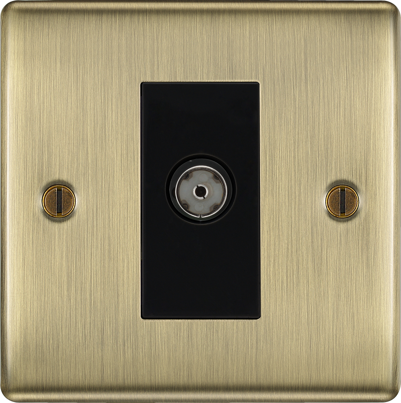 BG Electrical Nexus Metal Antique Brass - Single isolated, co-axial