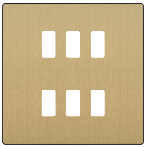BG Electrical Grid - 6 module, square