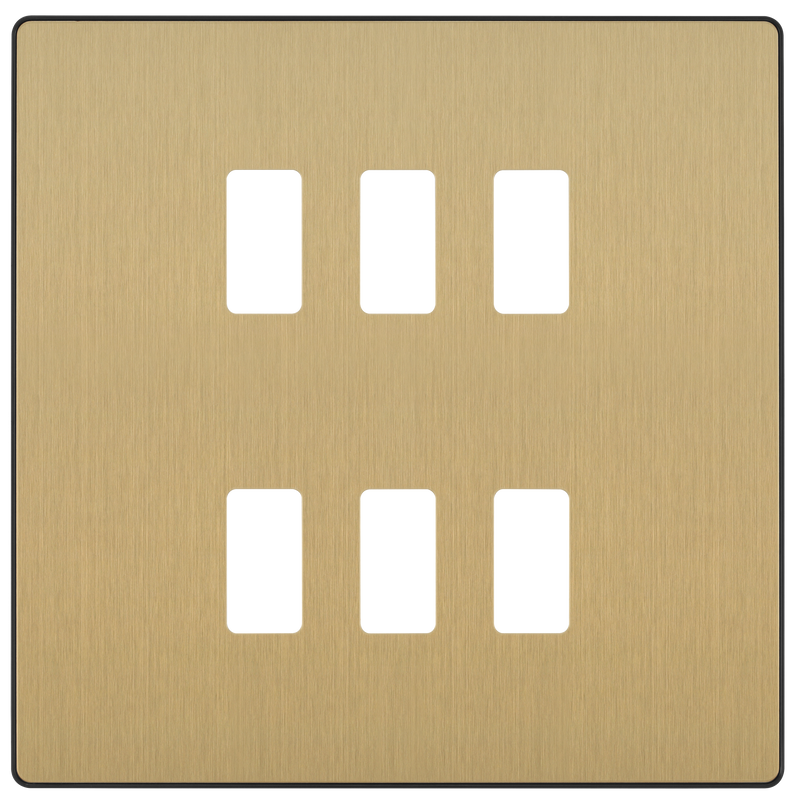 BG Electrical Grid - 6 module, square