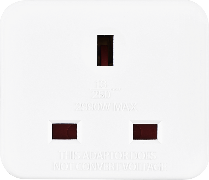 Masterplug Travel - 2 Socket, White