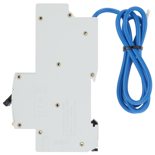BG Circuit Protection RCBO - Unidirectional 45A B Curve RCBO Type A 1P 1 Module