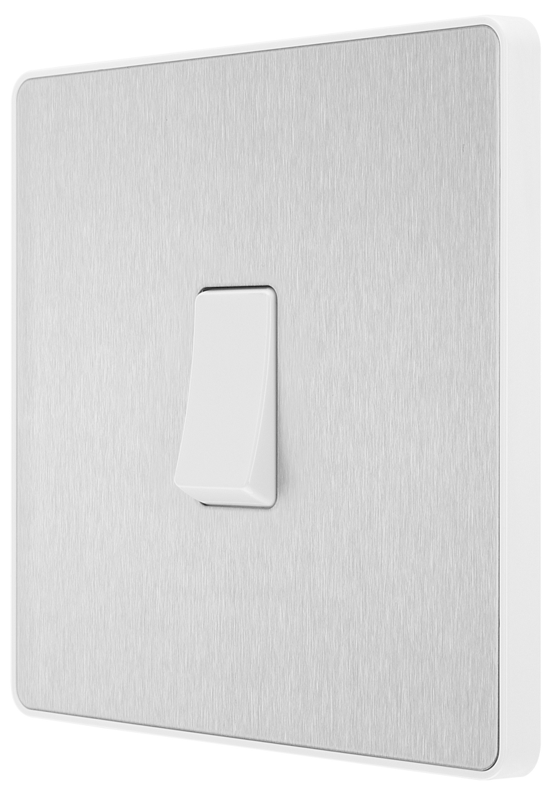BG Electrical Evolve Brushed Steel - Single, 2 way switch