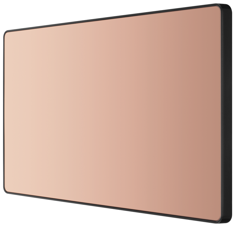 BG Electrical Evolve Polished Copper - Double, blank plate