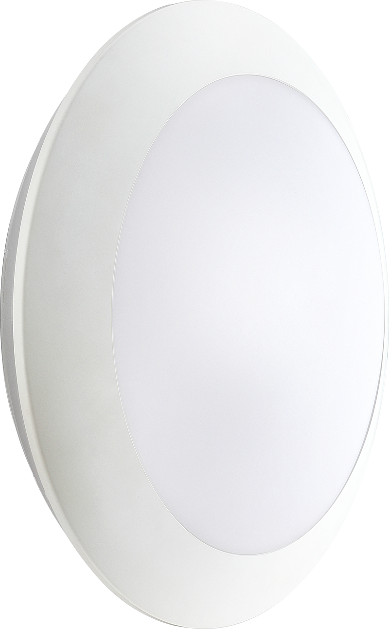 Luceco Celeste - Celeste halo bulkhead 1300lumens with standard driver + Emergency and 3000k colour temp