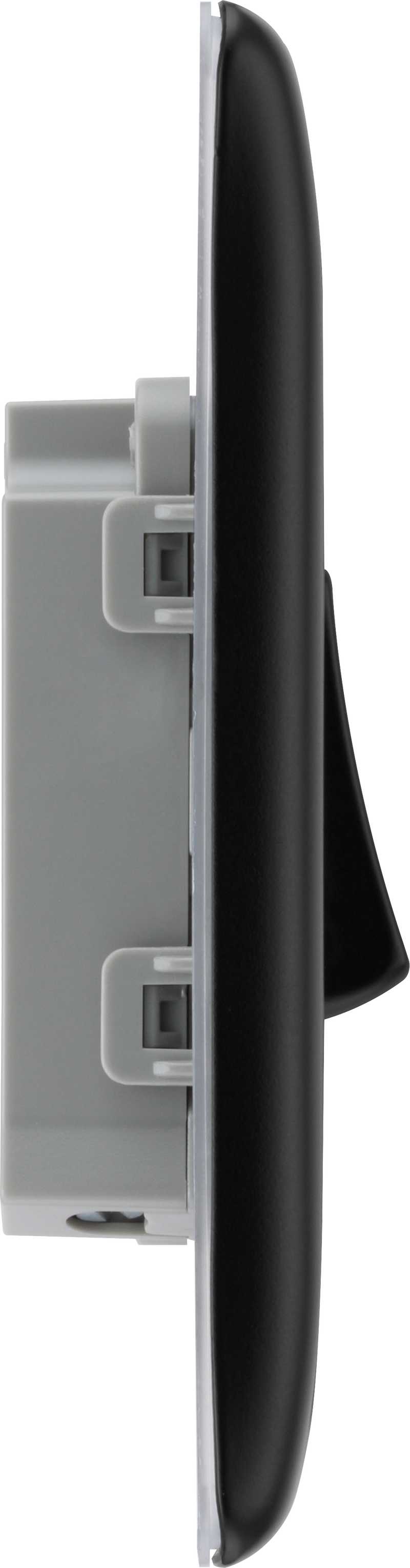 BG Electrical Nexus Metal Matt Black - Single, 2 way switch