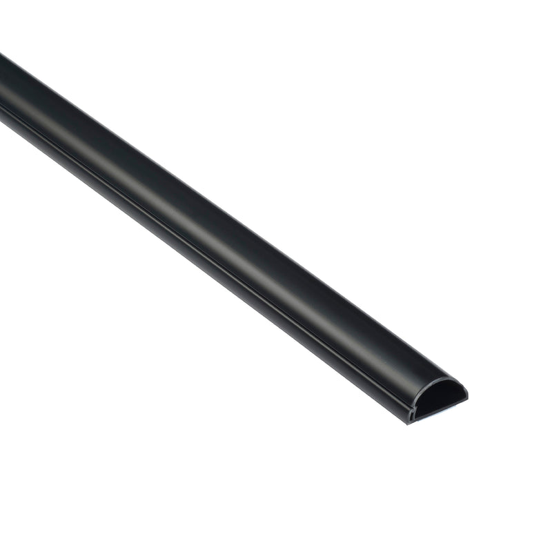 D-Line Trunking - 20x10mm Black 2m Self Adhesive Length