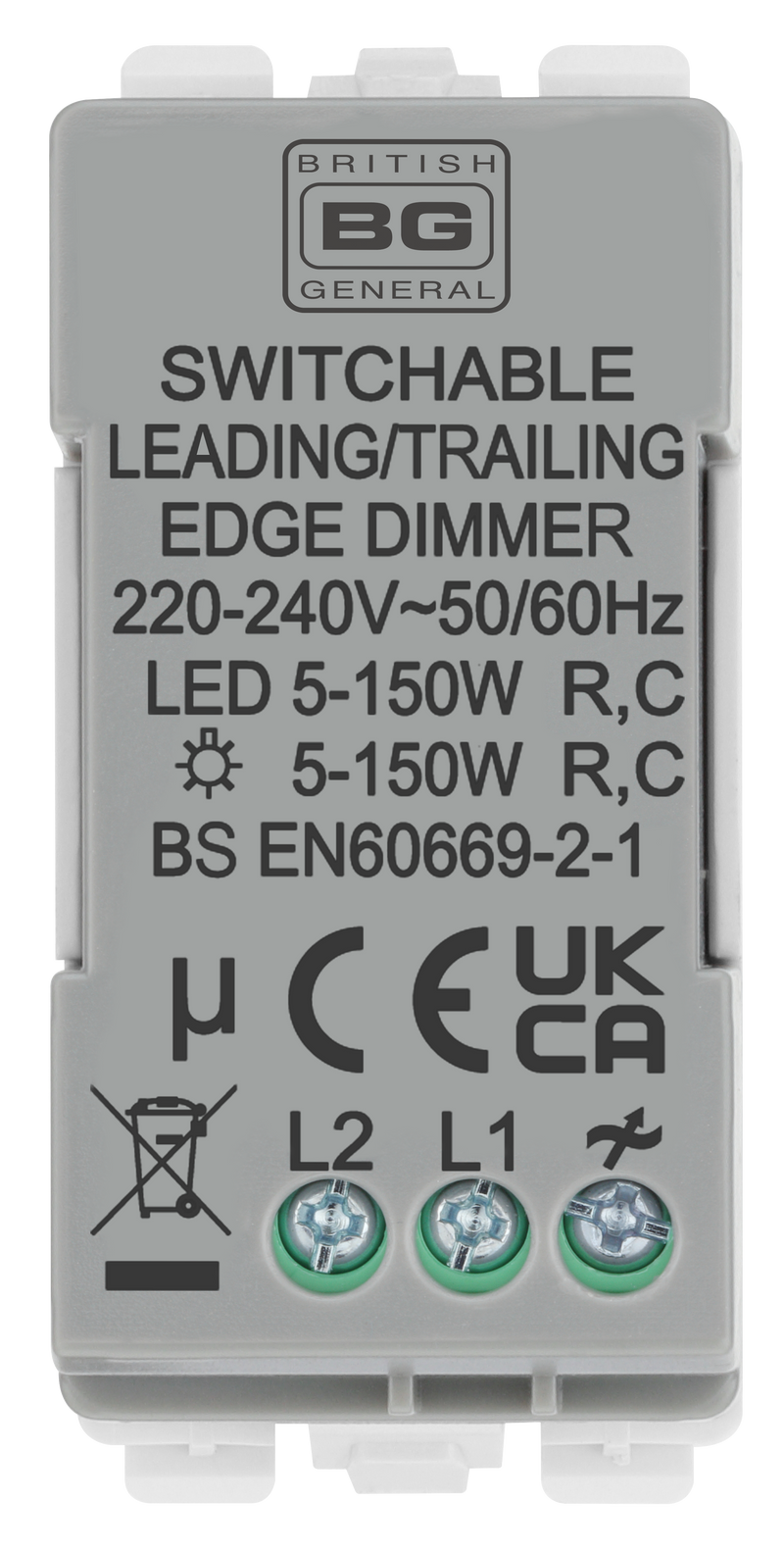 BG Electrical Grid - 2 way, Intelligent Dual Mode Dimmer