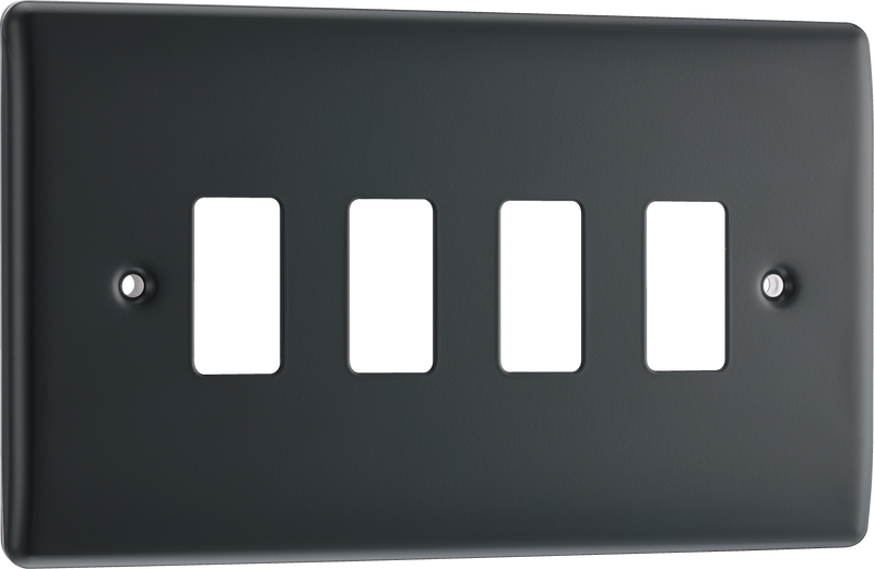 BG Electrical Grid - 4 module, rectangular
