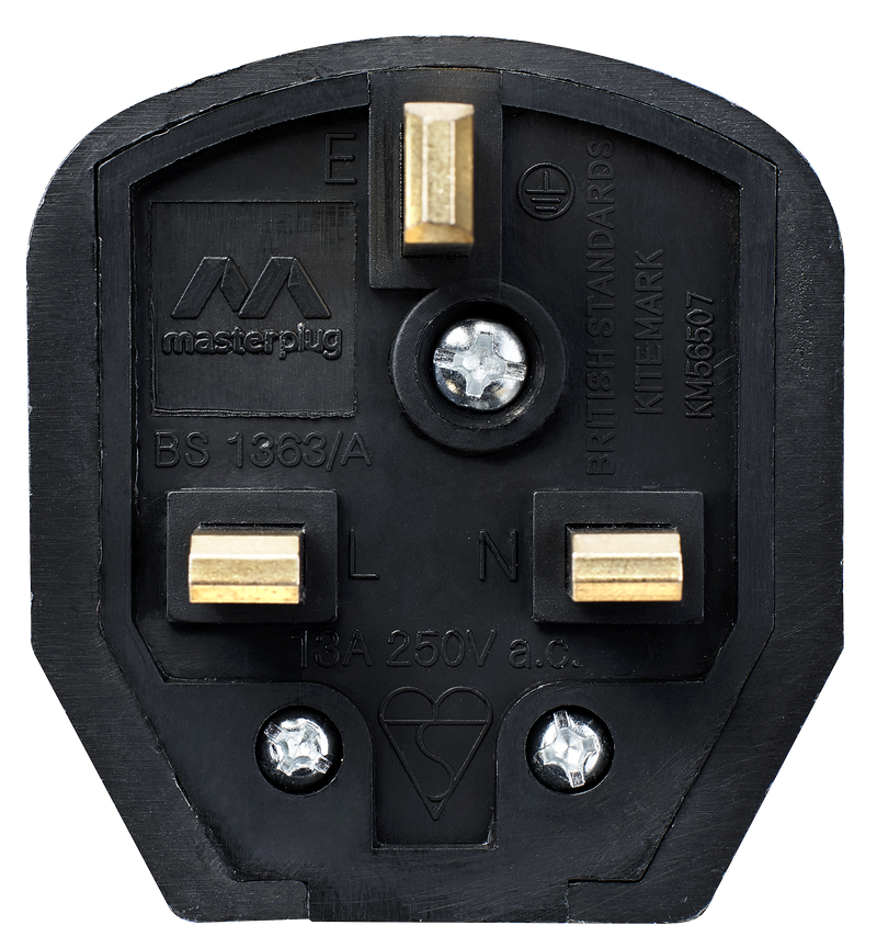 Masterplug Basic - 13A, Black