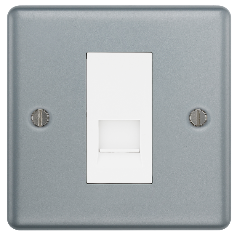 BG Electrical Metal Clad - Single, telephone socket, master