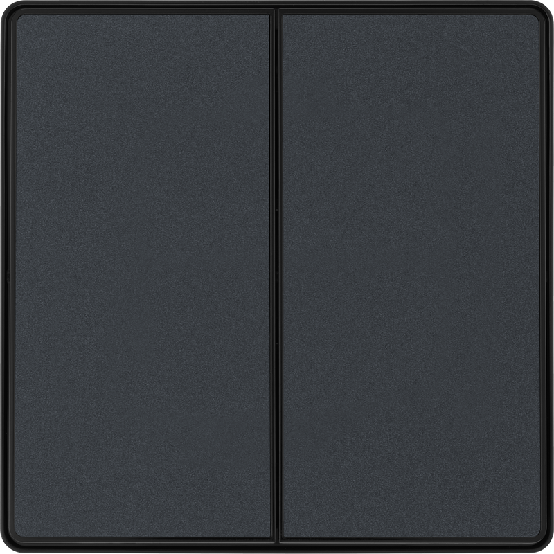 BG Electrical Evolve Matt Grey - Double, 2 way switch, edge rocker