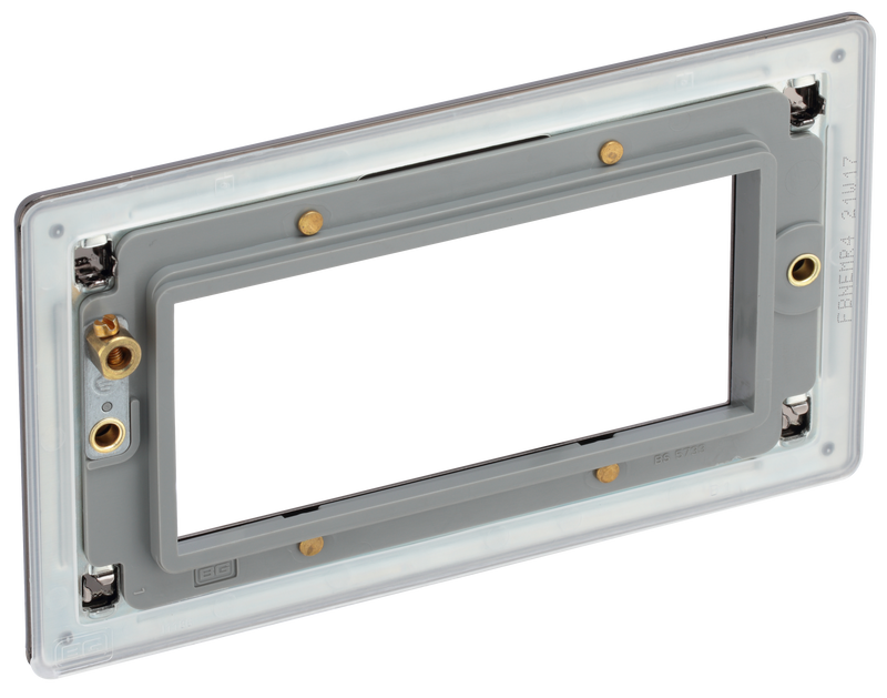 BG Electrical Euro Module - 4 module - rectangular